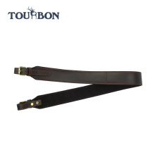 Tourbon nouveau design safari noir en cuir fusil pistolet sling